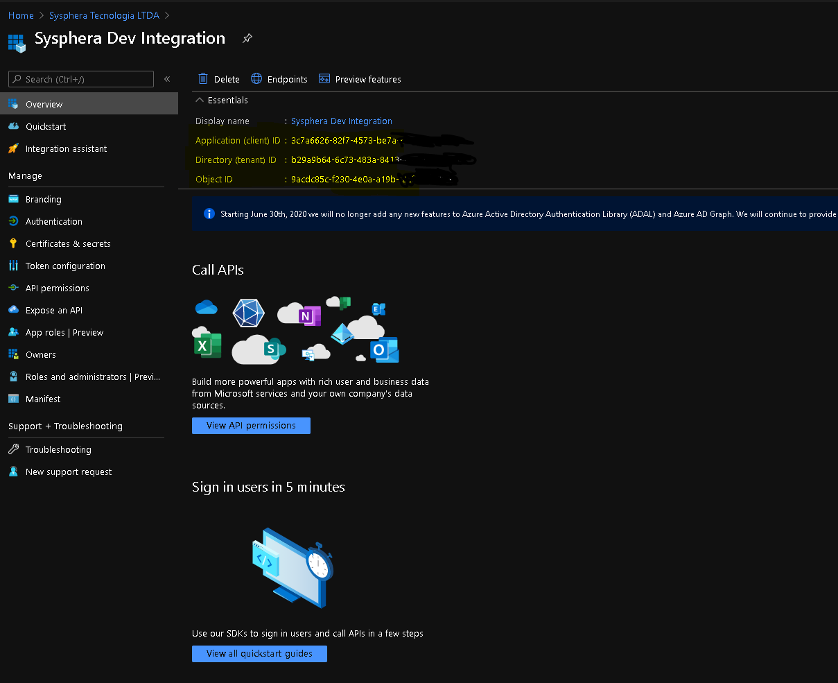 Figure 6 Tenant ID Configuration Screen