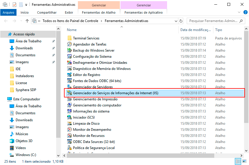 Figure 6 Manager (IIS)