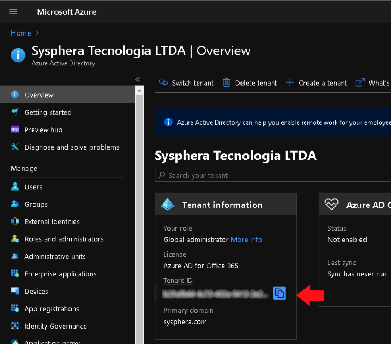 Figure 11 Tenant Data Screen