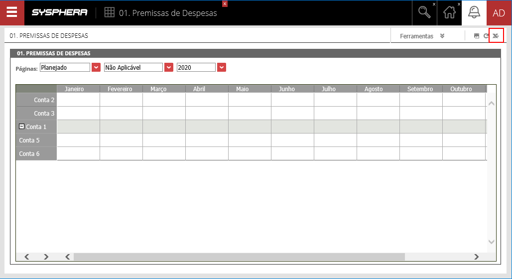 Figure 31 T6 Planning Form Display