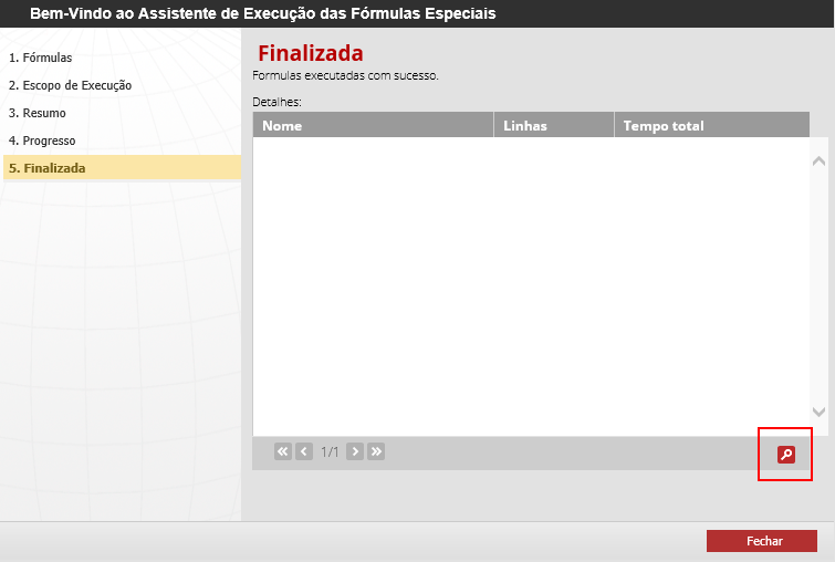 Figure 23 Details about formula execution