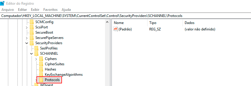 Figure 40 Protocols Key