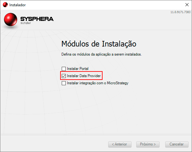 Figure 13 Installation Modules