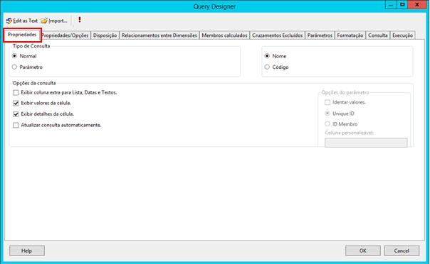 Figure 45 Properties Tab