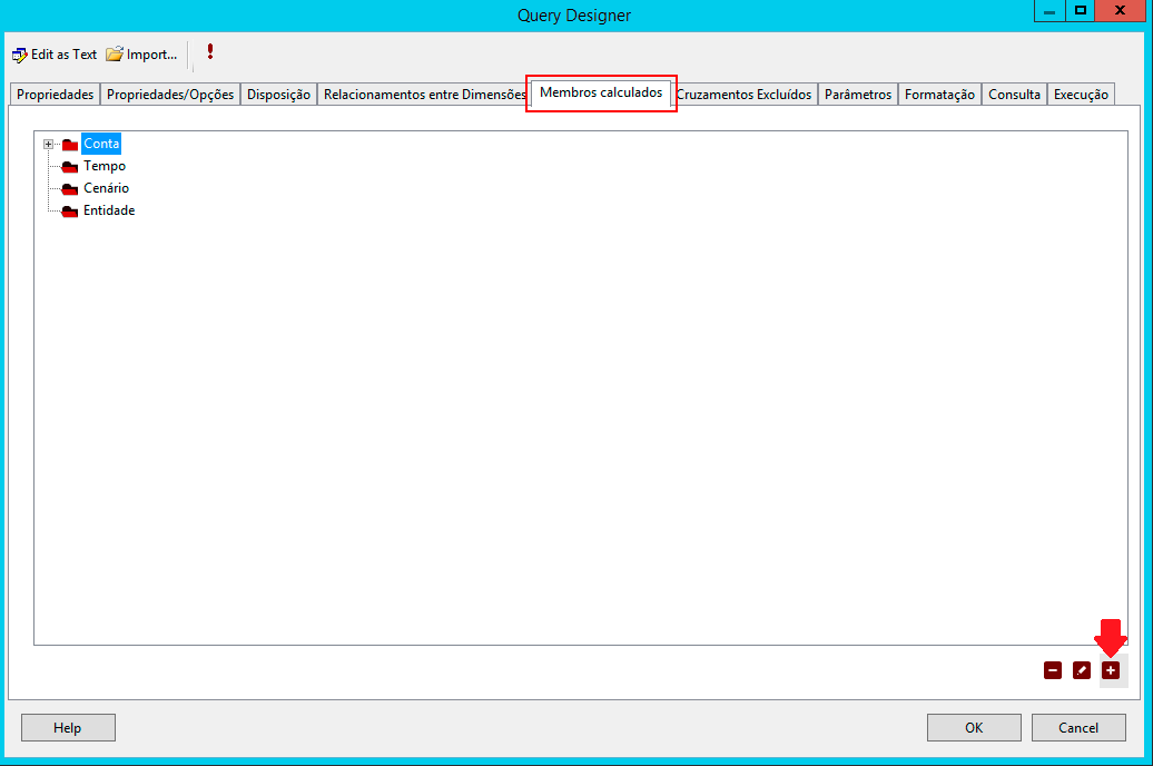 Figure 53 Calculated Members Tab