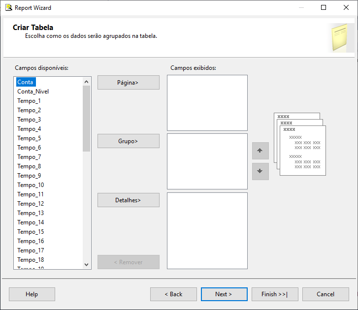 Figure 66 Create Table Screen