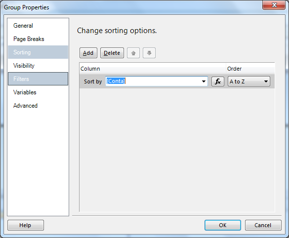 Figure 77 Configuring Group Properties