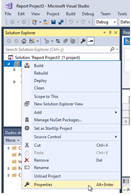 Figure 84 Selecting Properties