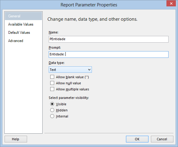 Figure 100 Parameter Properties