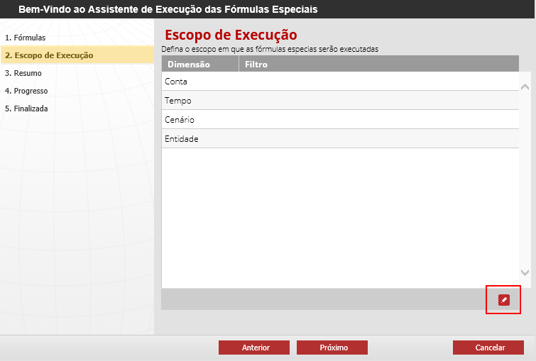 Figura 21 Alcance de ejecución de fórmulas