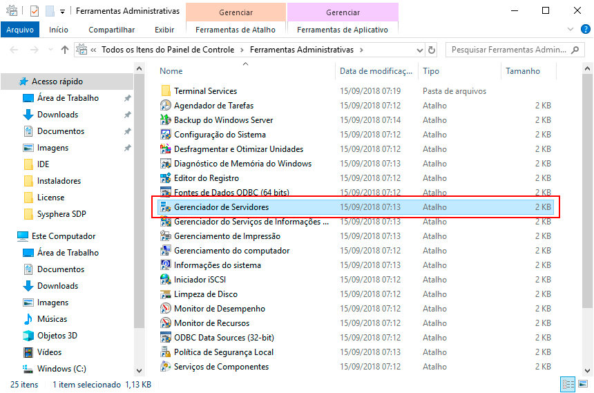 Figura 3 Administración del Servidor