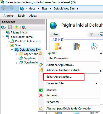 Figura 26 Editar Asociaciones