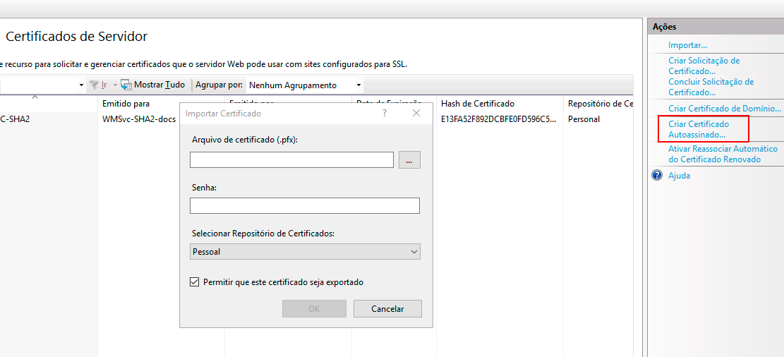 Figura 32 Certificados del Servidor