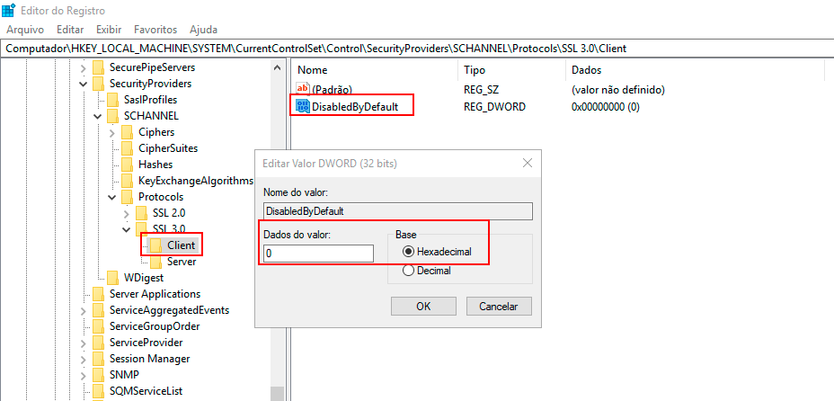 Figura 54 Datos del Valor DisableByDefault