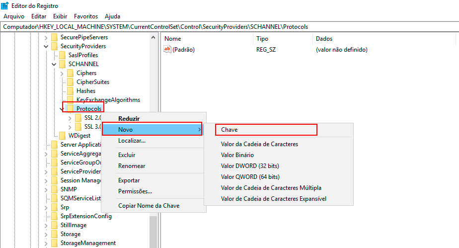 Figura 59 Crear Nueva Clave TLS 1.0