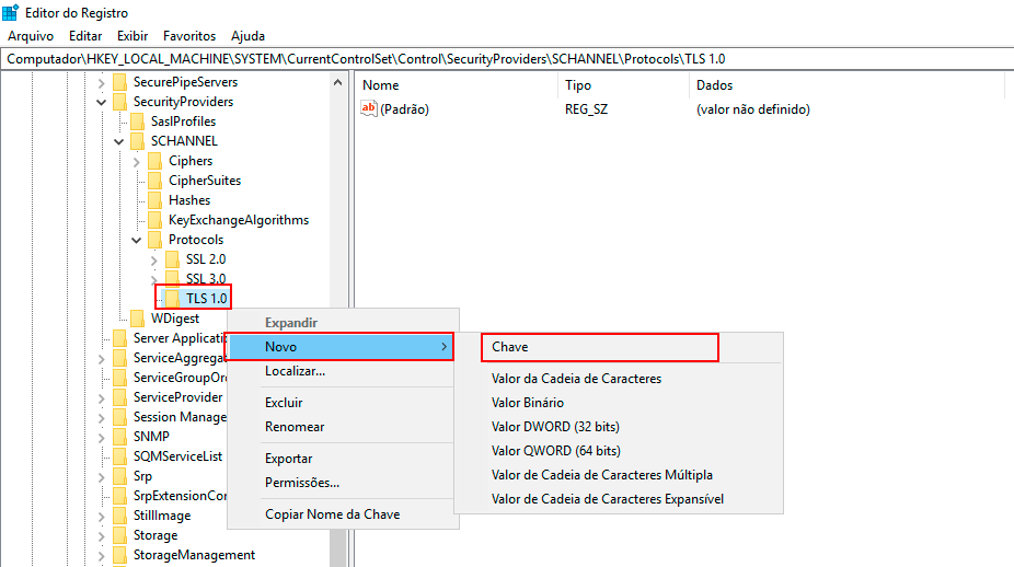 Figura 60 Crear Nueva Clave Client