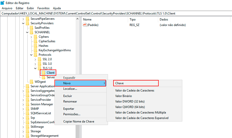 Figura 62 Crea Valor DisabledByDefault