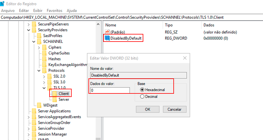 Figura 63 Datos del Valor DisableByDefault