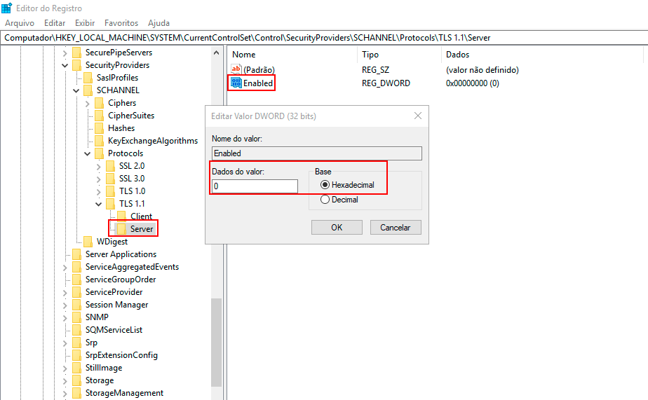 Figura 74 Datos del Valor Enabled