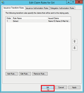 Figura 26: Editar reglas de Claim