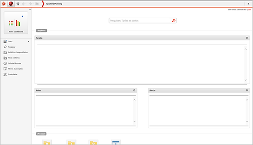 Figura 108: Pantalla de inicio de MicroStrategy