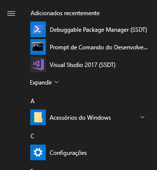 Figura 5 Menú de inicio de Windows