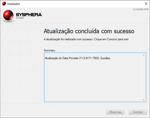 Figura 25 Actualización concluida con éxito