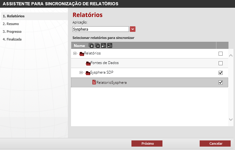Figura 90 Selecionando os Informes