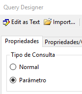 Figura 97 Selecionando o tipo de consulta