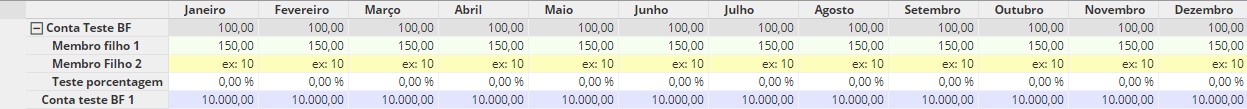 Ejemplo de colores del formulario