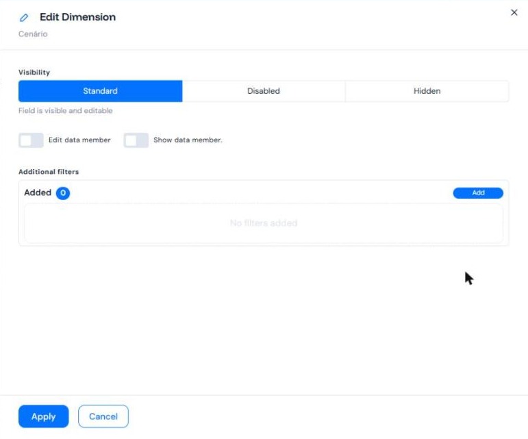 Edit Dimension