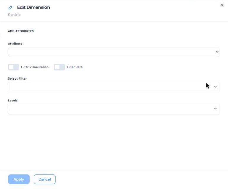 Edit Dimension - Adding a filter
