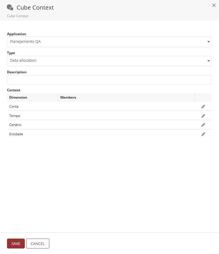Cube Context Panel
