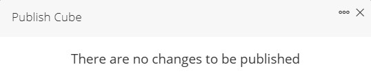 No changes to publish