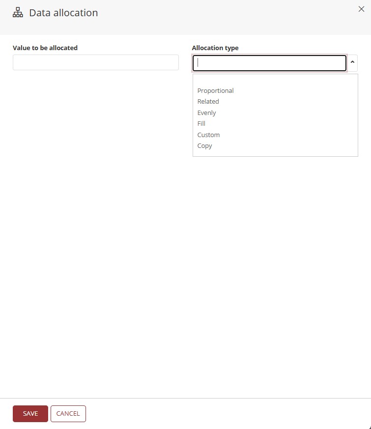 allocation page