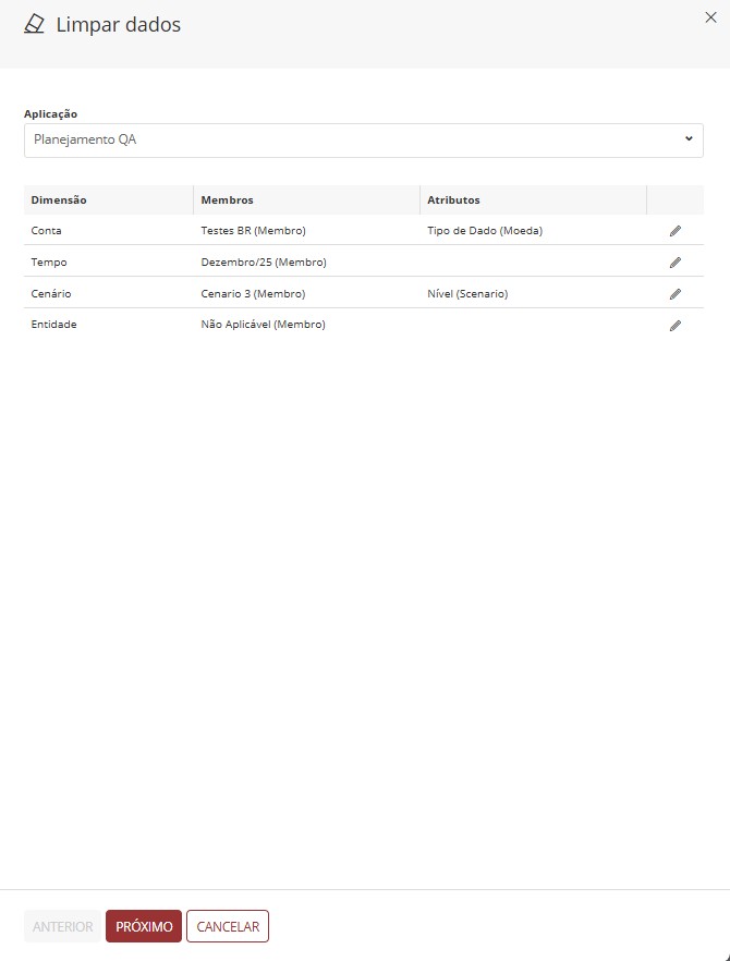 Clear Data Panel - with selected members