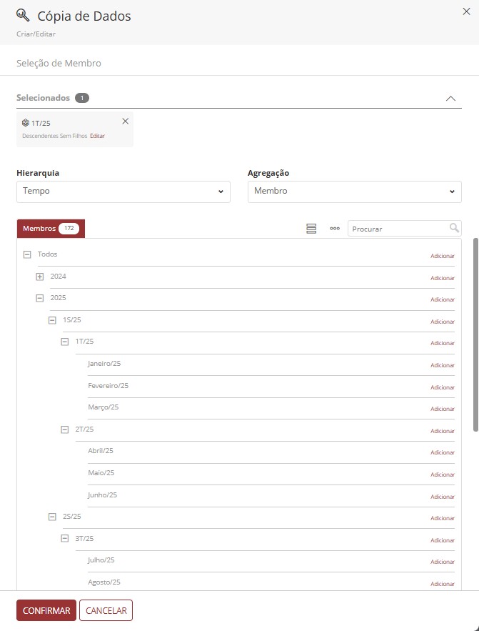 Seleção de membros e atributos
