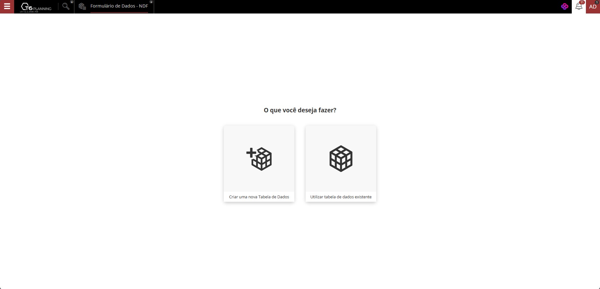 página de alocação proporcional