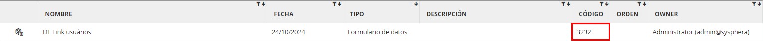 imagen mostrando el código del objeto