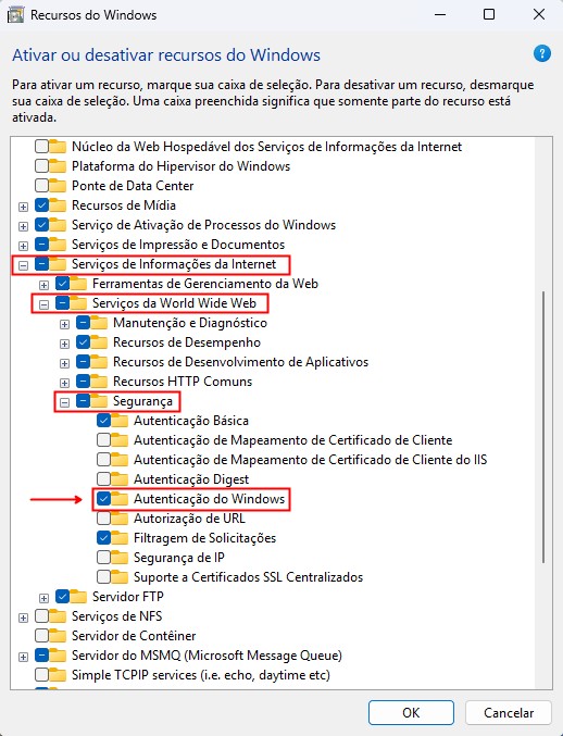 Componentes do IIS