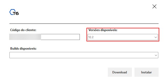 Versões Disponíveis