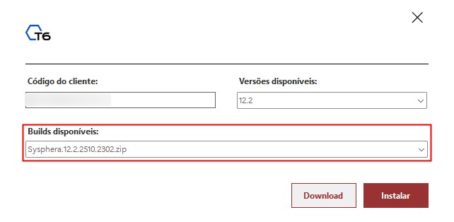 Builds Disponíveis