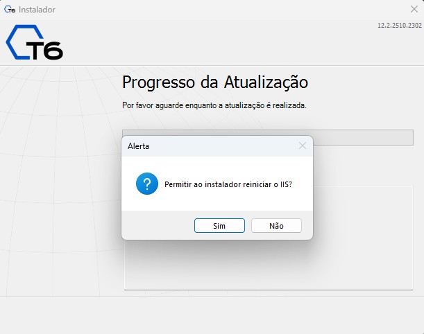 Alerta de Reinício do IIS