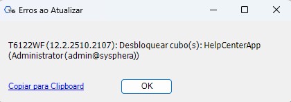 Erro de Aplicação Bloqueada