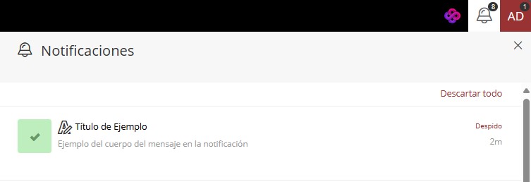 notificación personalizada