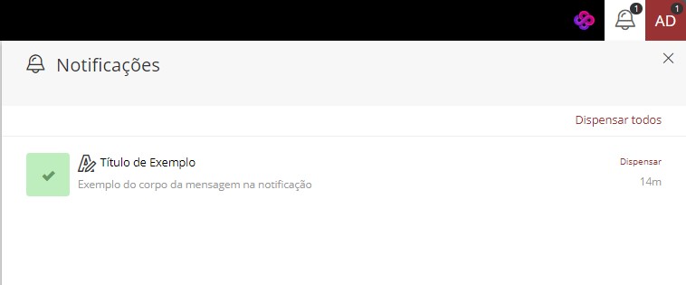 notificação customizada