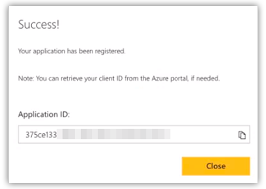 Application ID Power BI