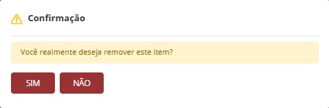 Confirmação de exclusão de idioma personalizado
