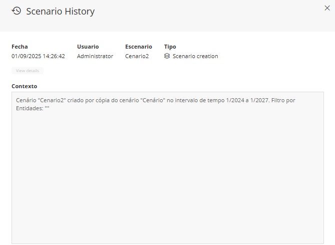 Panel reversión - detalles