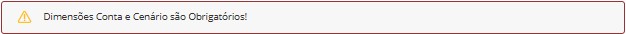 Dimensões Conta e Cenário são obrigatórios!